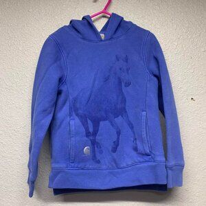 Carhartt Sweatshirt Girls Size 8 Long Sleeve Hooded